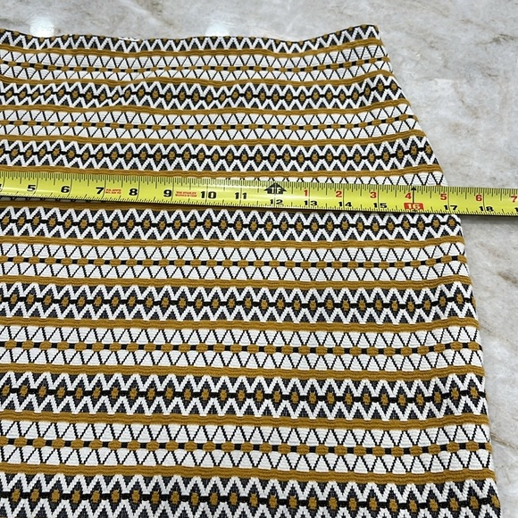 NEW Express Mini Skirt | Yellow, Grey & White Pattern | XS‎ | NWOT - Picture 7 of 10